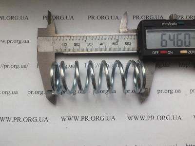 Пружина сжатия 2,5 х 24 х 64,5 (Артикул: S6290)