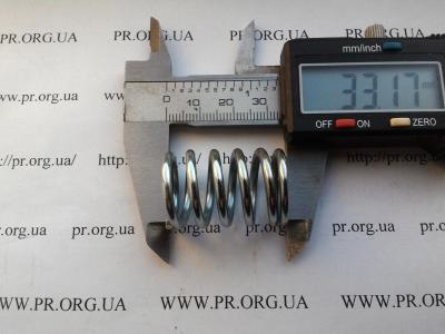 Пружина стиснення 2,5 х 21 х 33 (Артикул: S6310)
