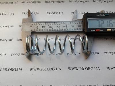 Пружина сжатия 2,2 х 24 х 72 (Артикул: S6318)