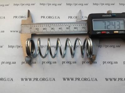 Пружина сжатия 2,2 х 24 х 72,5 (Артикул: S6332)