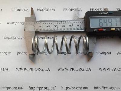 Пружина сжатия 2,2 х 22 х 65 (Артикул: S6363)