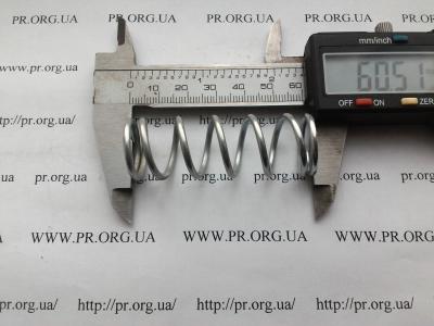 Пружина сжатия 2,2 х 20,2 х 60,5 (Артикул: S6381)