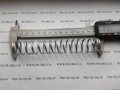 Пружина стиснення 2 х 22,6 х 138 (Артикул: S6385)