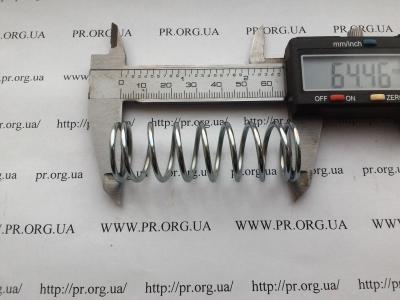 Пружина сжатия 2 х 22 х 64,5 (Артикул: S6391)