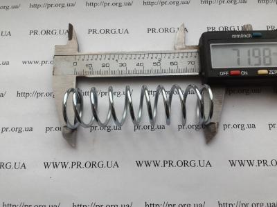 Пружина стиснення 2 х 21,7 х 72 (Артикул: S6393)