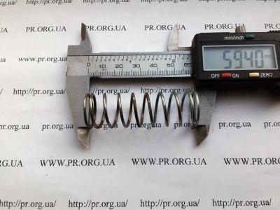 Пружина стиснення 1,5 х 19 х 59,5 (Артикул: S6410)
