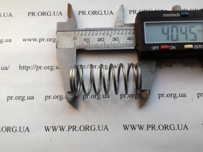 Пружина сжатия 1,5 х 19,7 х 40,5 (Артикул: S6412)