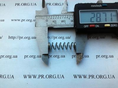 Пружина сжатия 1 х 7,8 х 28,5 (Артикул: S6427)