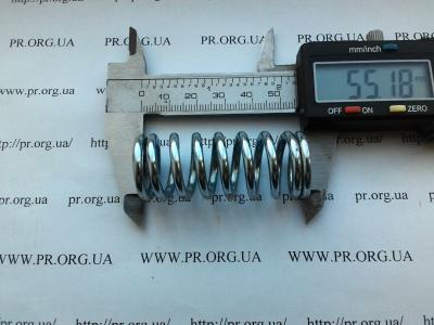 Пружина сжатия 3 х 22 х 55 (Артикул: S6439)