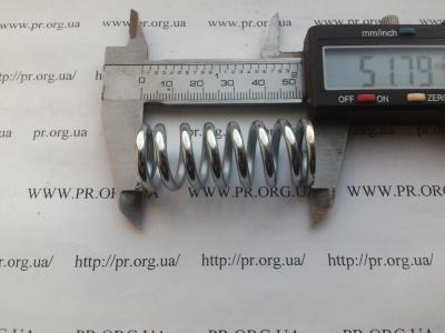 Пружина сжатия 3 х 20 х 51,8 (Артикул: S6441)