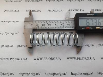 Пружина стиснення 2 х 18,6 х 67 (Артикул: S6456)