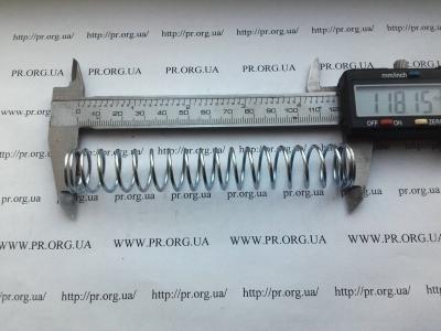 Пружина стиснення 1,5 х 18,7 х 118 (Артикул: S6478)
