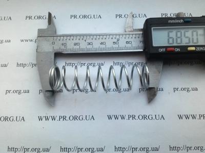 Пружина стиснення 1,5 х 18 х 68,5 (Артикул: S6480)