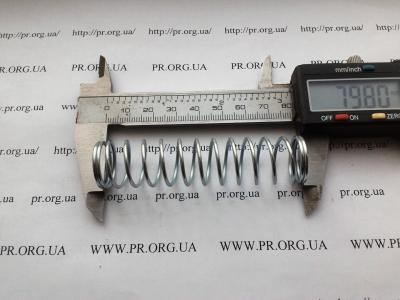 Пружина стиснення 1,4 х 18,6 х 79,5 (Артикул: S6483)
