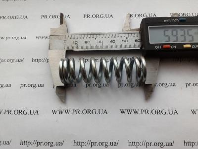 Пружина сжатия 3 х 19 х 59,5 (Артикул: S6495)