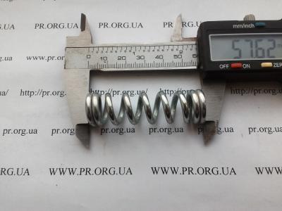 Пружина стиснення 3 х 16,5 х 57,5 (Артикул: S6510)