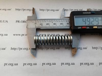 Пружина сжатия 2,5 х 14 х 49 (Артикул: S6524)