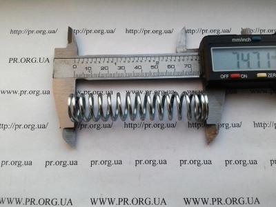 Пружина сжатия 2 х 16,2 х 74,5 (Артикул: S6539)