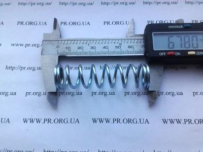Пружина стиснення 2 х 17,8 х 67,5 (Артикул: S6542)