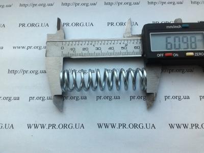 Пружина сжатия 2 х 16 х 61 (Артикул: S6545)