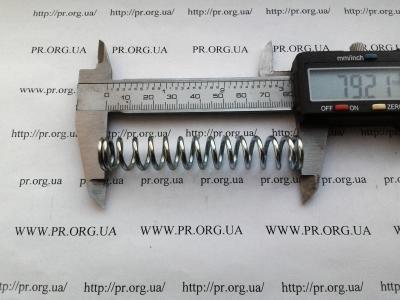 Пружина сжатия 2 х 14 х 79 (Артикул: S6587)