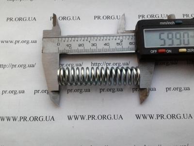 Пружина сжатия 2 х 14 х 60 (Артикул: S6589)