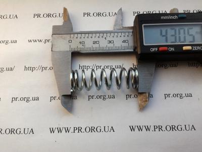 Пружина сжатия 1,6 х 13,8 х 43 (Артикул: S6614)