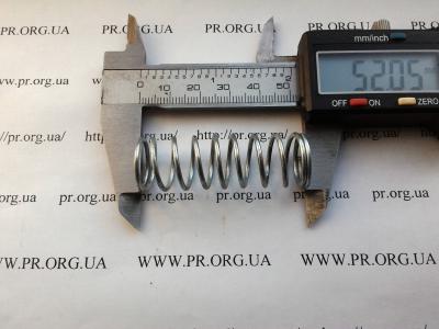Пружина стиснення 1,5 х 16,8 х 52 (Артикул: S6616)