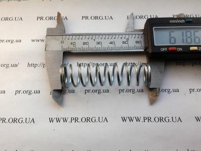 Пружина стиснення 1,5 х 16,3 х 62 (Артикул: S6618)