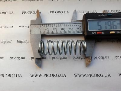 Пружина стиснення 1,5 х 16,6 х 52 (Артикул: S6624)