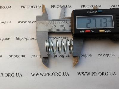 Пружина сжатия 1,5 х 16 х 27 (Артикул: S6627)