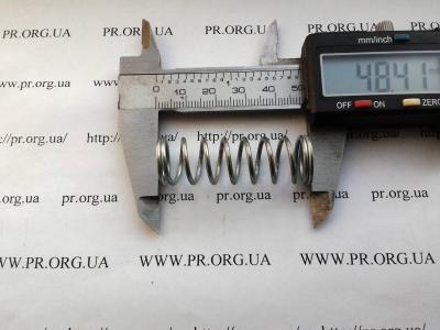 Пружина сжатия 1,5 х 15 х 48,5 (Артикул: S6636)