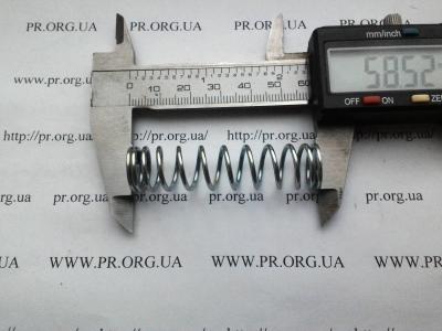 Пружина сжатия 1,5 х 14,2 х 58,5 (Артикул: S6657)