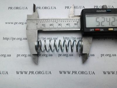 Пружина сжатия 1,5 х 14,3 х 52,5 (Артикул: S6658)