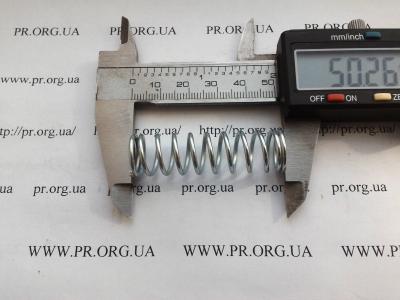 Пружина стиснення 1,5 х 14 х 50 (Артикул: S6667)