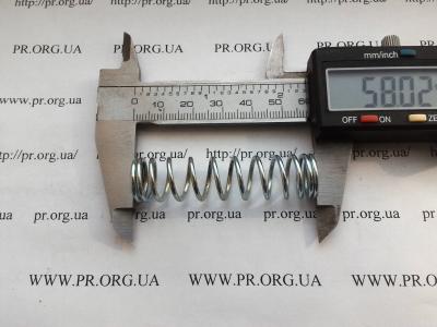 Пружина стиснення 1,5 х 14,2 х 58 (Артикул: S6668)