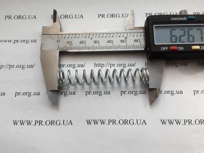 Пружина стиснення 1,5 х 11,4 х 62,5 (Артикул: S6677)