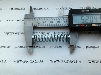 Пружина стиснення 1,5 х 11 х 52 (Артикул: S6681)