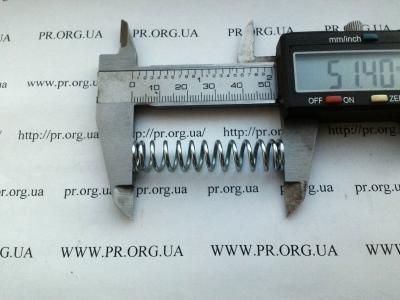 Пружина сжатия 1,5 х 11 х 50,5 (Артикул: S6682)