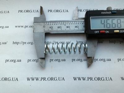 Пружина стиснення 1,5 х 12,2 х 46,5 (Артикул: S6685)