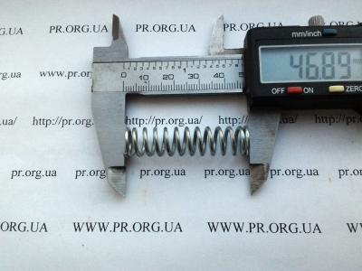 Пружина стиснення 1,5 х 11,2 х 47 (Артикул: S6686)