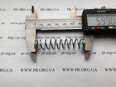 Пружина стиснення 1,4 х 12,4 х 60 (Артикул: S6696)