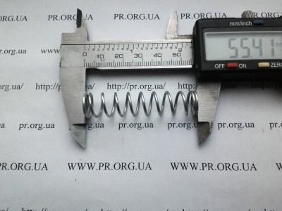 Пружина стиснення 1,3 х 12,2 х 55,5 (Артикул: S6703)