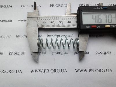 Пружина сжатия 1,3 х 11,8 х 46,5 (Артикул: S6706)