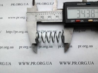 Пружина стиснення 1,3 х 14 х 34,5 (Артикул: S6714)