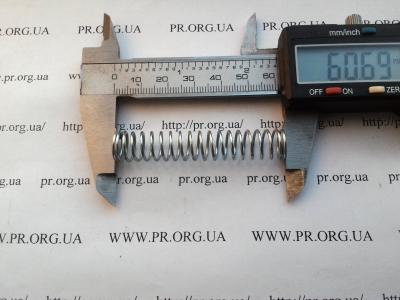 Пружина стиснення 1 х 11 х 60,5 (Артикул: S6739)