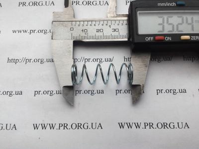 Пружина стиснення 1 х 12,4 х 35 (Артикул: S6747)