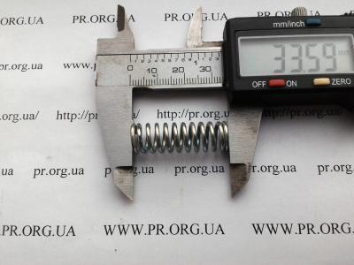 Пружина стиснення 1,5 х 10,6 х 33,5 (Артикул: S6777)