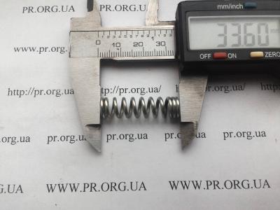 Пружина стиснення 1,5 х 9 х 33,5 (Артикул: S6810)