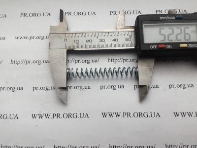 Пружина сжатия 1 х 7,2 х 52 (Артикул: S6824)